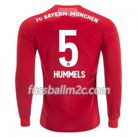 Fußballtrikots FC Bayern München Mats Hummels 5 Heim Trikotsatz 2019-2020 Langarm